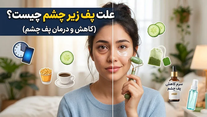علت و درمان پف زیر چشم